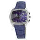 Chronotech Purple Leather Watch