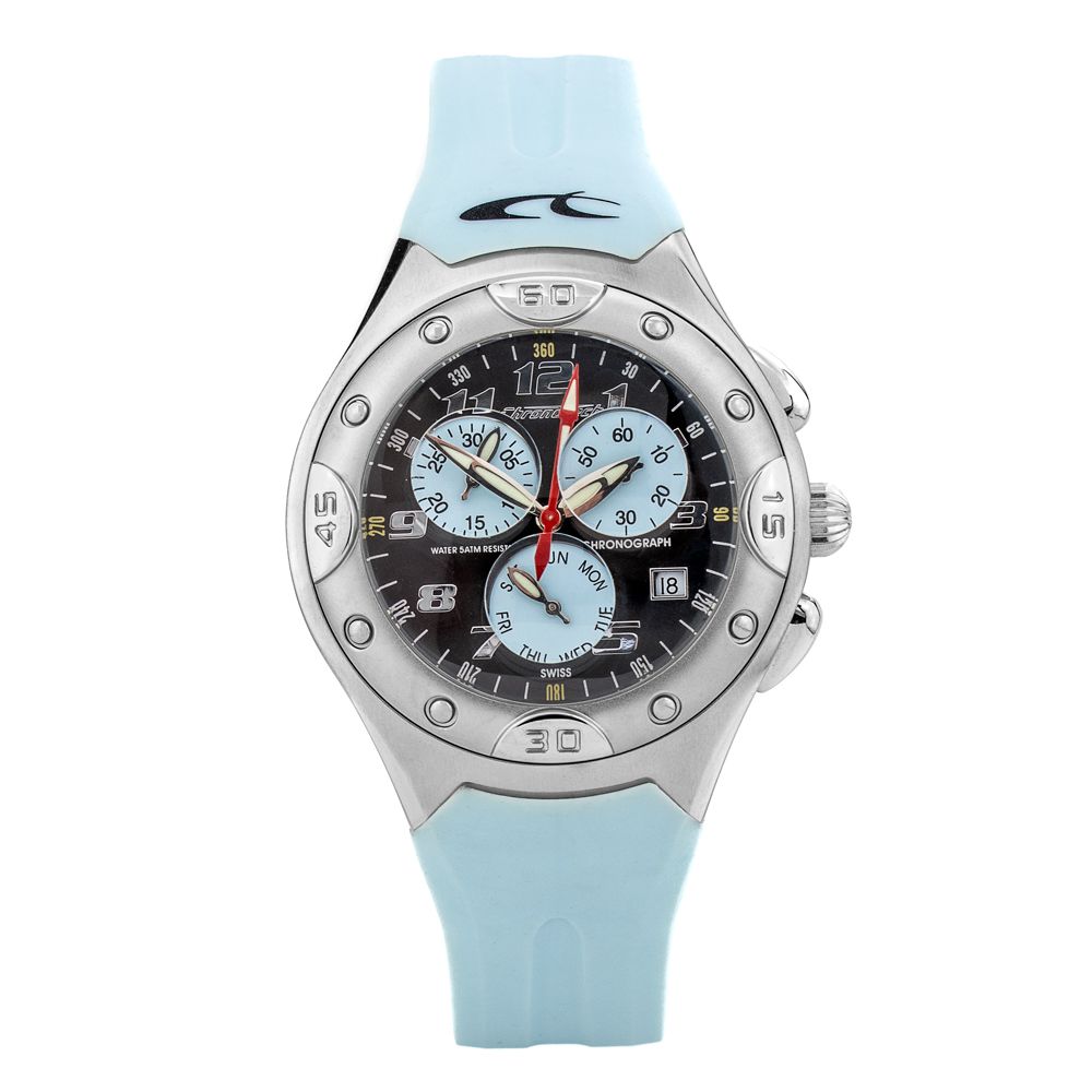 Chronotech Blue Rubber Watch