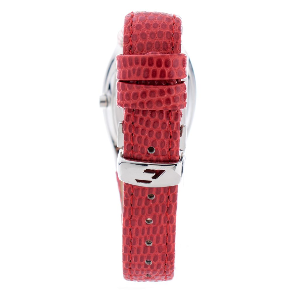 Chronotech Red Leather Watch