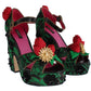 Dolce & Gabbana Enchanted Sicily Crystal Brocade Wedges