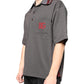 Dolce & Gabbana Gray DG Embroidery Collared Men Polo T-shirt