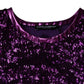 Dolce & Gabbana Purple Sequin Round Neck Sleeveless T-shirt