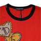 Dolce & Gabbana Red 2019 Year Of The Pig Short Sleeve T-shirt