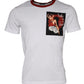 Dolce & Gabbana White Graphic Print Cotton Crew Neck T-shirt