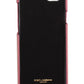 Dolce & Gabbana Pink Leather Heart Phone Cover