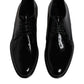 Dolce & Gabbana Black Patent Leather Derby Formal Dress Shoes