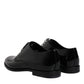 Dolce & Gabbana Black Patent Leather Derby Formal Dress Shoes