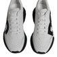 Dolce & Gabbana White Black DAYMASTER Leather Shoes