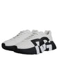 Dolce & Gabbana White Black DAYMASTER Leather Shoes