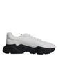 Dolce & Gabbana White Black DAYMASTER Leather Shoes