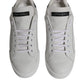 Dolce & Gabbana White Black Leather Low Top Men Sneakers Shoes