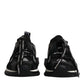 Dolce & Gabbana Black White Logo Sorrento Mens Sneakers Shoes