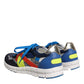 Dolce & Gabbana Multicolor Leather Suede Low Top Sneakers Shoes