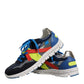 Dolce & Gabbana Multicolor Leather Suede Low Top Sneakers Shoes