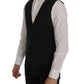 Dolce & Gabbana Black STAFF Cotton Striped Vest