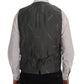 Dolce & Gabbana Gray STAFF Cotton Striped Vest