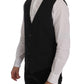 Dolce & Gabbana Gray STAFF Cotton Striped Vest