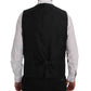 Dolce & Gabbana Gray STAFF Cotton Striped Vest