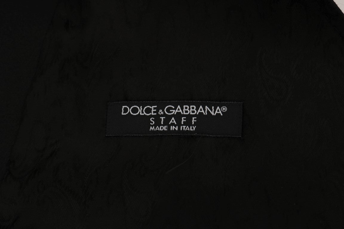 Dolce & Gabbana Black STAFF Cotton Vest