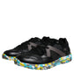 Dolce & Gabbana Black Polyester Low Top Men Sneakers Shoes