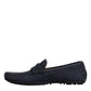 Dolce & Gabbana Blue Calf Leather Slip On Men Moccasin Shoes