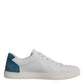 Dolce & Gabbana White London Calf Leather Sneakers Shoes