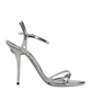 Dolce & Gabbana Silver Keira Ankle Strap Sandals Shoes