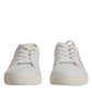 Dolce & Gabbana White Classic Calf Leather Sneakers Shoes