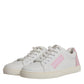 Dolce & Gabbana White Classic Calf Leather Sneakers Shoes