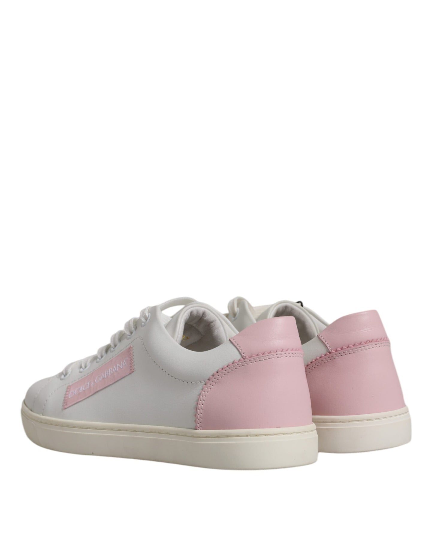 Dolce & Gabbana White Classic Calf Leather Sneakers Shoes