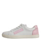 Dolce & Gabbana White Classic Calf Leather Sneakers Shoes