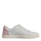 Dolce & Gabbana White Classic Calf Leather Sneakers Shoes