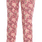 Dolce & Gabbana Pink Floral Brocade Capri Pants