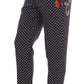 Dolce & Gabbana Black Polka Dot Sicily Crystal Pants