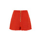 Balmain 2 Pkts Btn Escargot Belted Tweed Shorts