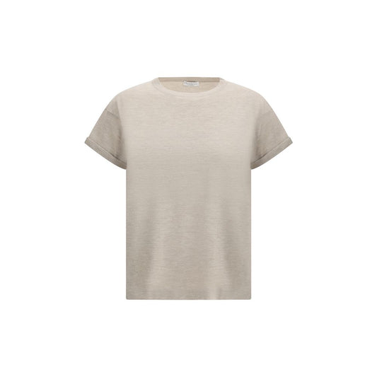 Brunello Cucinelli cashmere glitter T-shirt