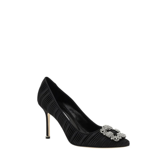 Manolo Blahnik Satin Hangisi Pumps