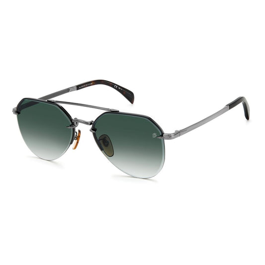 David Beckham Gray Metal Sunglasses