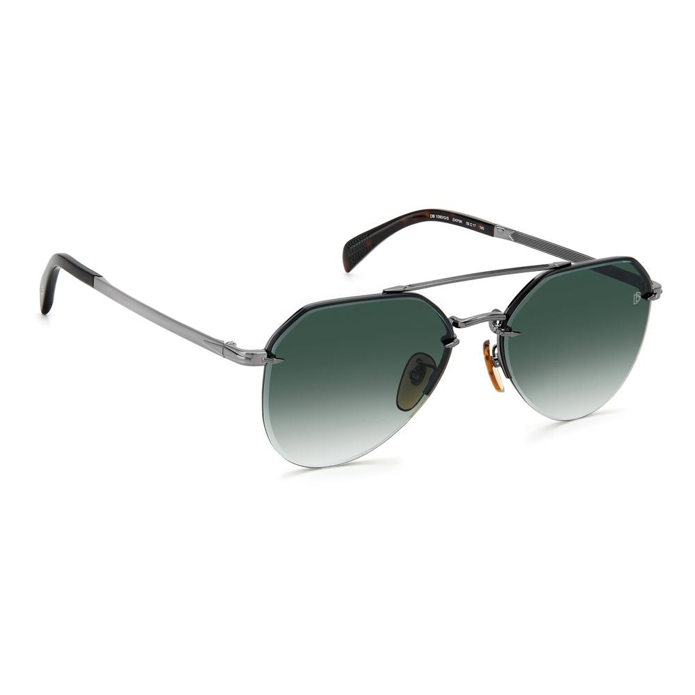 David Beckham Gray Metal Sunglasses