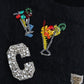 Dolce & Gabbana Black Brocade Cocktail Crystal Sweater