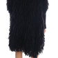 Dolce & Gabbana Black Fringes Wool Pullover Coat Sweater