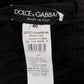 Dolce & Gabbana Black Fringes Wool Pullover Coat Sweater