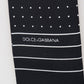 Dolce & Gabbana Dark Blue Polka Dotted Silk Scarf