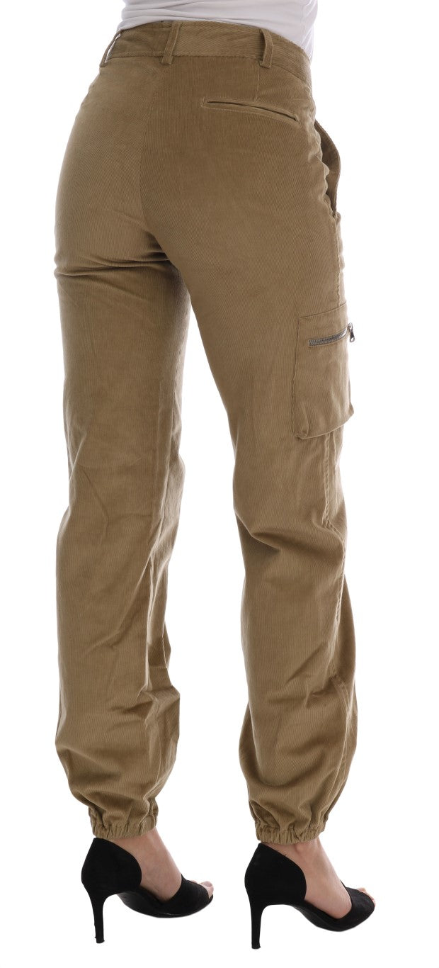 Ermanno Scervino Beige Cotton Corduroys Pants