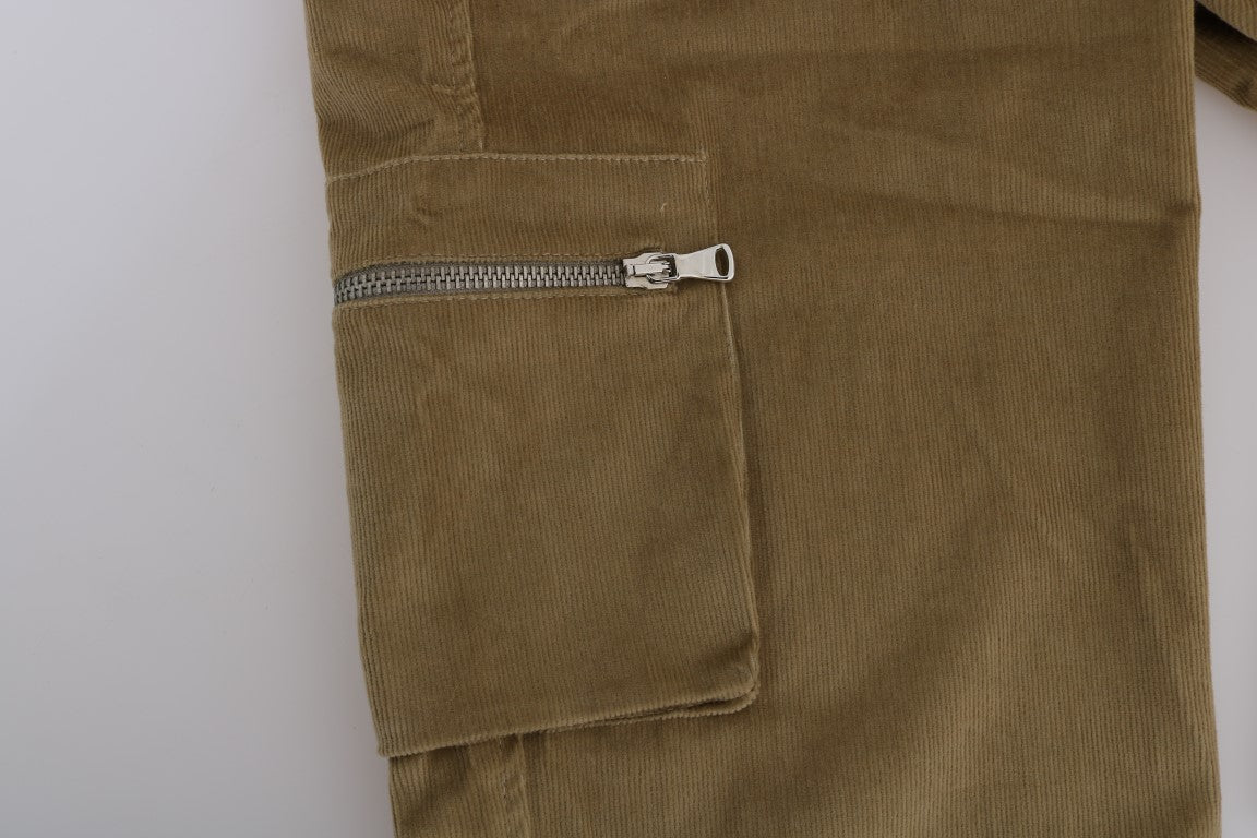 Ermanno Scervino Beige Cotton Corduroys Pants