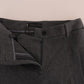 Ermanno Scervino Gray Wool Stretch Slim Pants