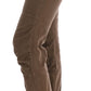 Ermanno Scervino Brown Cotton Casual Slim Fit Pants