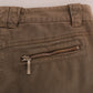 Ermanno Scervino Brown Cotton Casual Slim Fit Pants