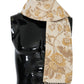 Dolce & Gabbana Elegant Beige Gold Jacquard Stole Scarf