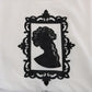 Dolce & Gabbana White Silk Black Frame Blouse